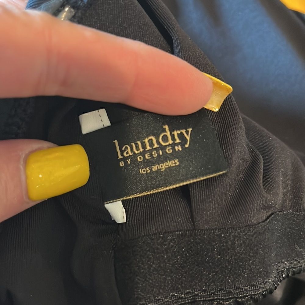 Laundry by Shelli Segal side cross-cross detail one-piece swimsuit, L! - Picture 7 of 9